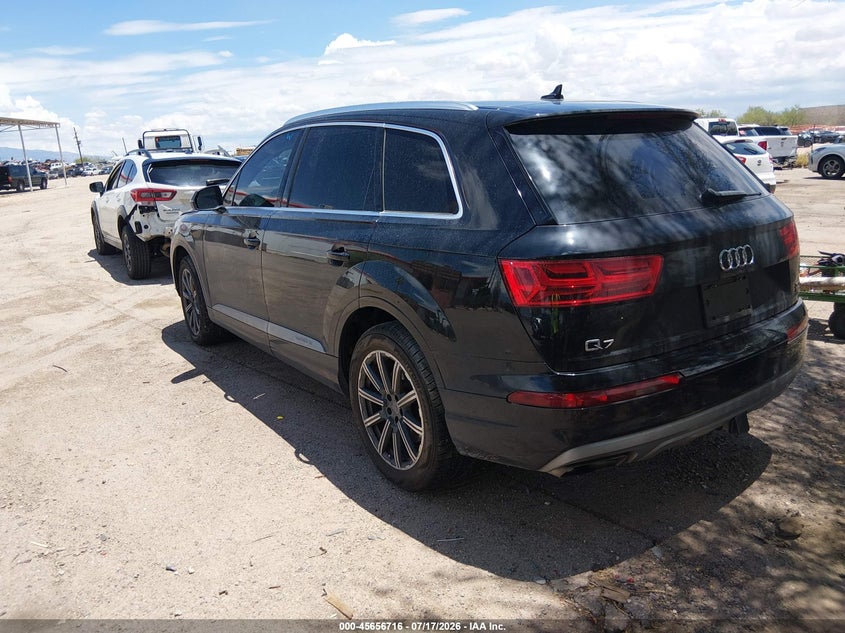 Vin: wa1laaf71hd013357, lot: 46155271, audi q7 3.0t premium 20173
