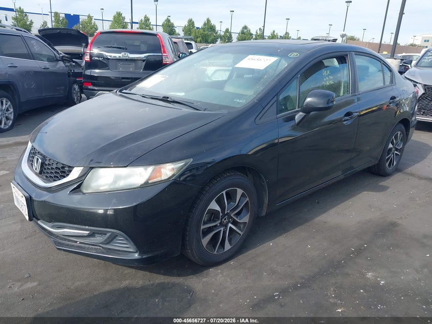 2013 Honda Civic, Правый бок, IAAI, VIN 2HGFB2F88DH512461 — фото 2