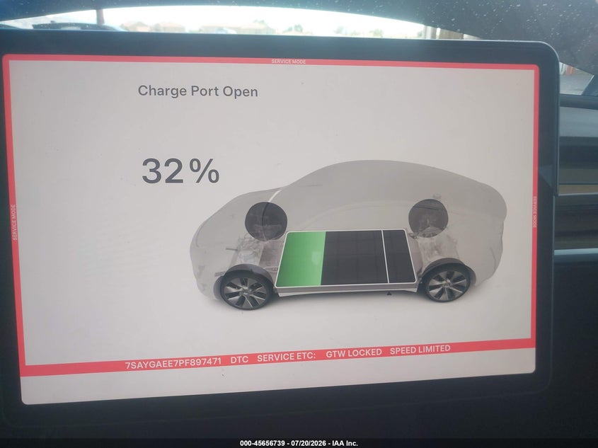 2023 Tesla Model Y Awd/Long Range Dual Motor All-Wheel Drive VIN: 7SAYGAEE7PF897471 Lot: 45656739