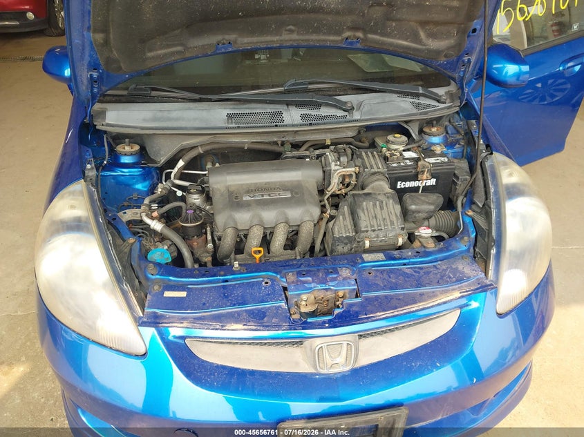 2007 Honda Fit Sport VIN: JHMGD38657S053450 Lot: 45656761