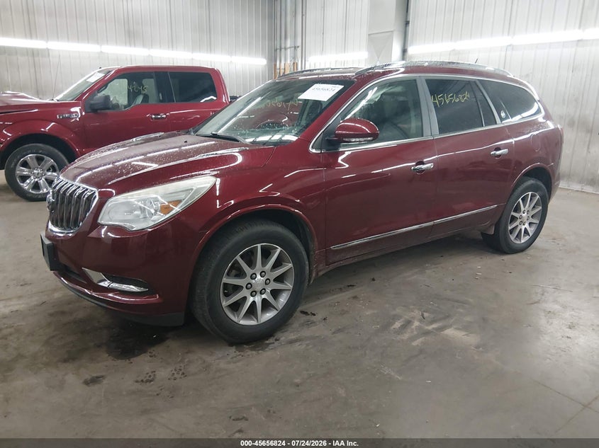 Vin: 5gakvbkd9gj118642, lot: 46155379, buick enclave leather 20162