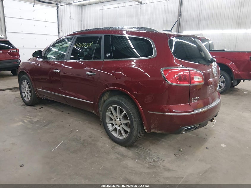 Vin: 5gakvbkd9gj118642, lot: 46155379, buick enclave leather 20163