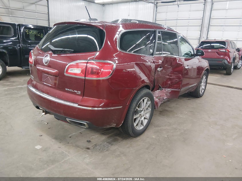 Vin: 5gakvbkd9gj118642, lot: 46155379, buick enclave leather 20164