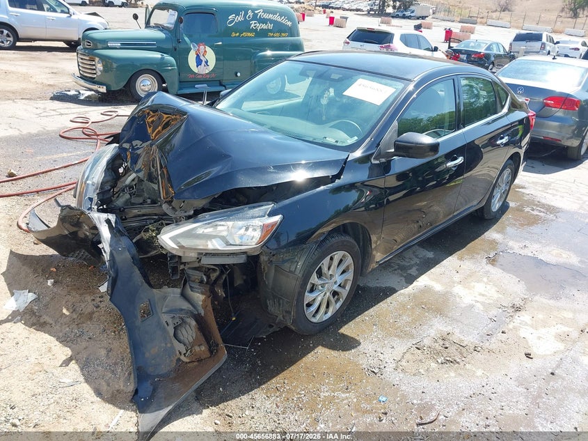 2019 Nissan Sentra, Удар спереду, IAAI, VIN 3N1AB7AP0KL613540 — фото 2