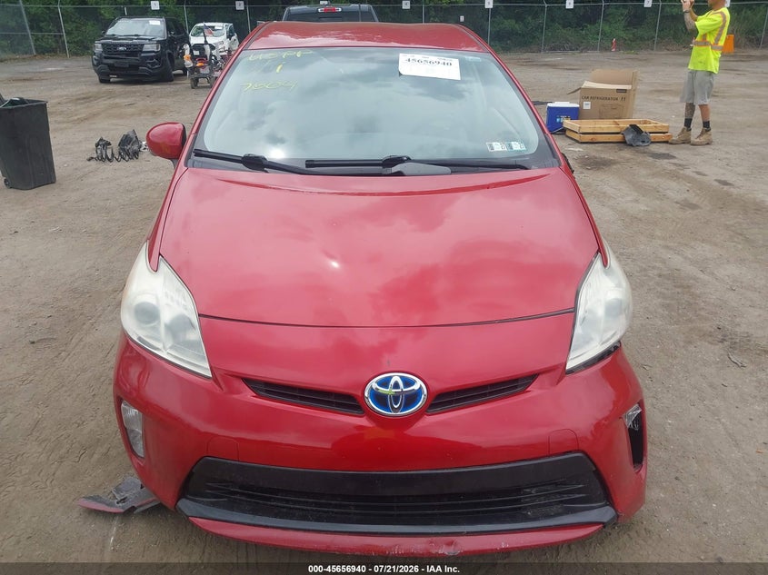 2014 Toyota Prius Two VIN: JTDKN3DU8E1737604 Lot: 45656940