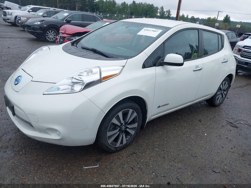 Vin: 1n4bz0cp4hc301474, lot: 46155562, nissan leaf sv 20172