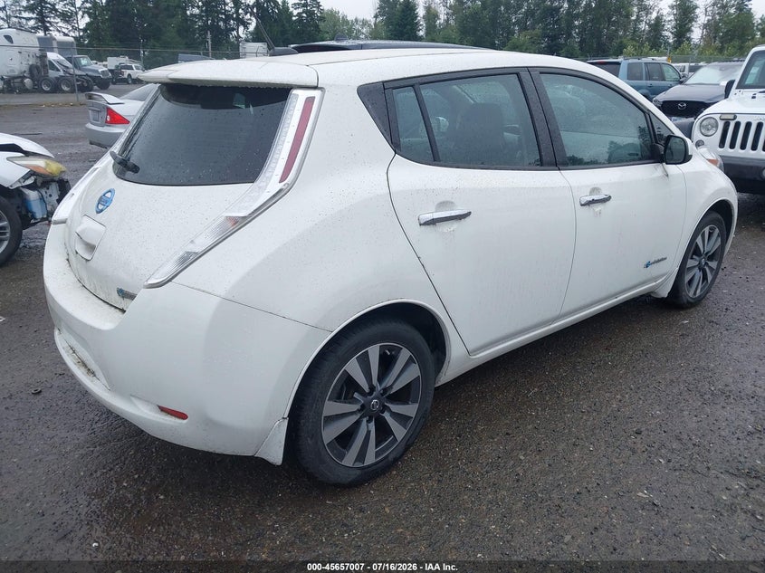 Vin: 1n4bz0cp4hc301474, lot: 46155562, nissan leaf sv 20174
