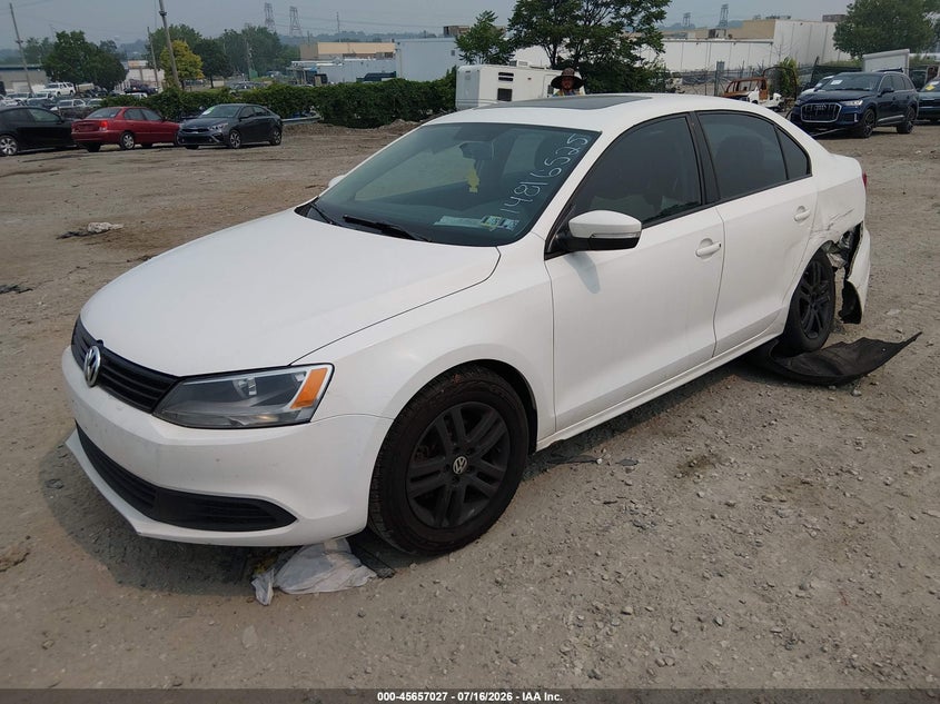 2012 Volkswagen Jetta, Звичайний знос, IAAI, VIN 3VWDP7AJXCM326562 — фото 2