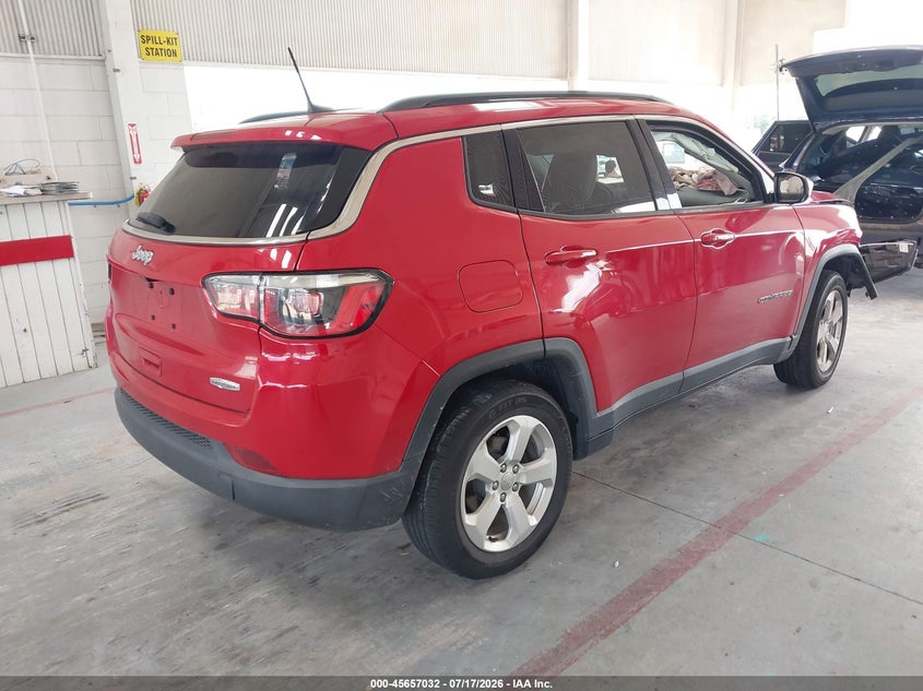 Vin: 3c4njcbb7jt268003, lot: 46155587, jeep compass latitude fwd 20184