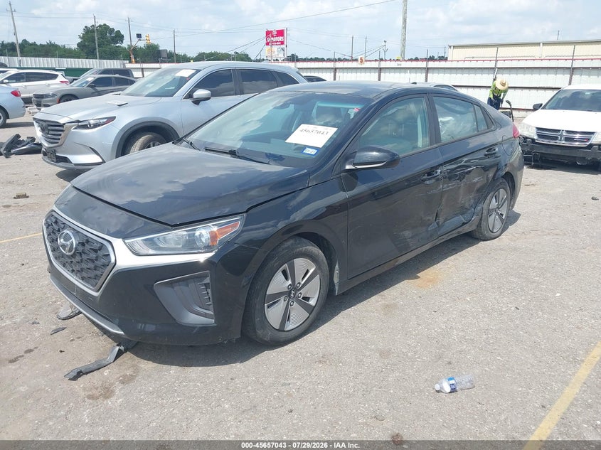 Vin: kmhc65lc9nu281435, lot: 46155598, hyundai ioniq hybrid blue 20222