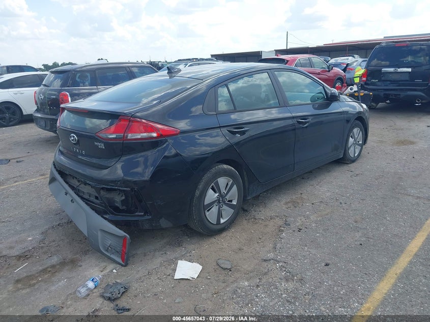 Vin: kmhc65lc9nu281435, lot: 46155598, hyundai ioniq hybrid blue 20224