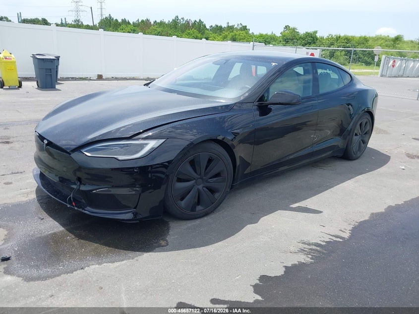 2023 Tesla Model S, Затопление, IAAI, VIN 5YJSA1E51PF502074 — фото 2