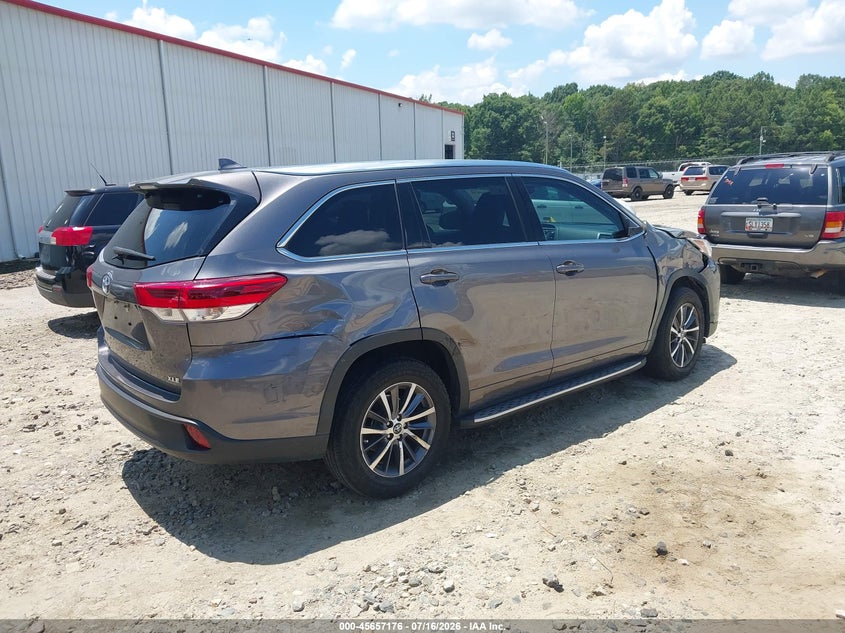 Vin: 5tdkzrfh2js549195, lot: 46155748, toyota highlander xle 20184
