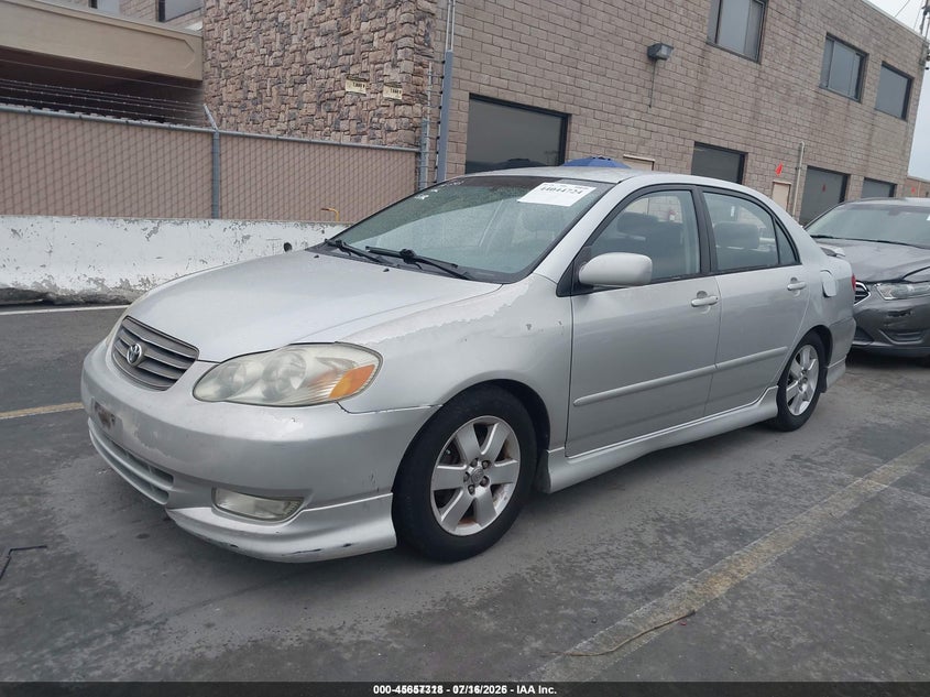 2003 Toyota Corolla, Theft Recovery, IAAI, VIN 1NXBR32E73Z111940 — photo 2