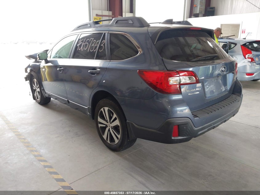 Vin: 4s4bsenc9j3287854, lot: 46155925, subaru outback 3.6r limited 20183