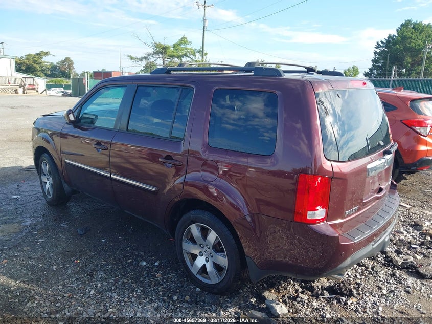 Vin: 5fnyf4h90fb077764, lot: 46155941, honda pilot touring 20153