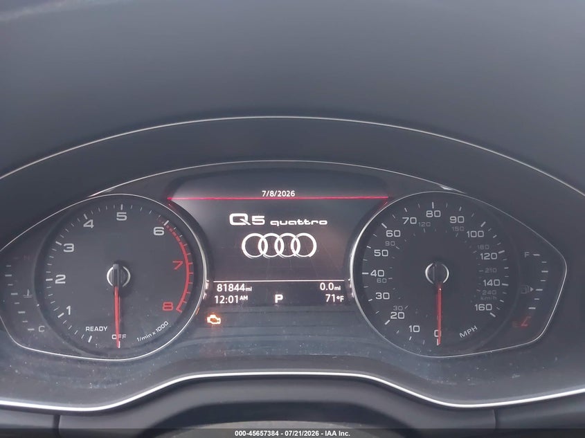 2019 Audi Q5 45 Premium VIN: WA1ANAFY1K2042543 Lot: 45657384