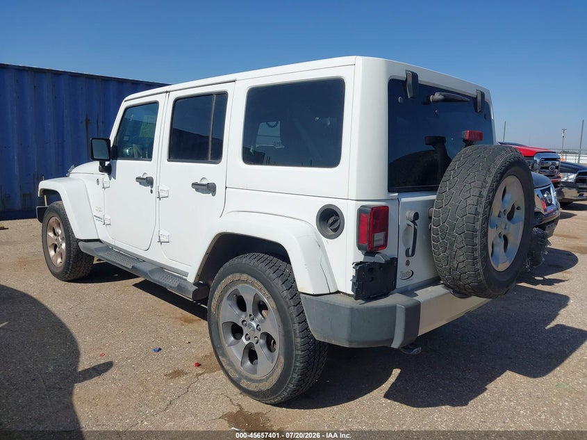 Vin: 1c4bjweg4el161634, lot: 46155973, jeep wrangler unlimited sahara 20143