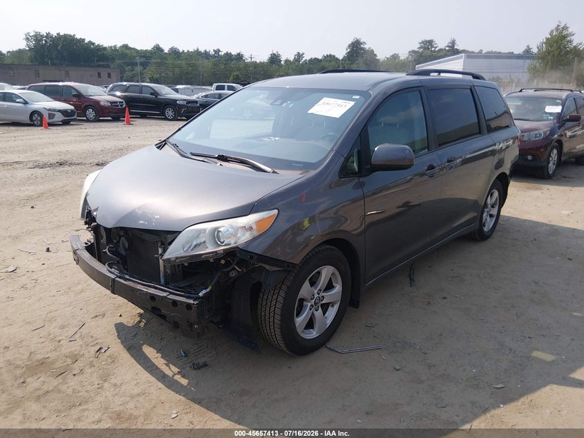 Vin: 5tdkz3dc8ks968948, lot: 46155985, toyota sienna le 8 passenger 20192