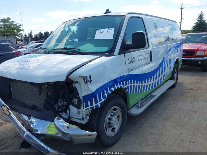 Vin: 1gcwgafp1m1257569, lot: 46155994, chevrolet express cargo rwd 2500 regular wheelbase wt 20212