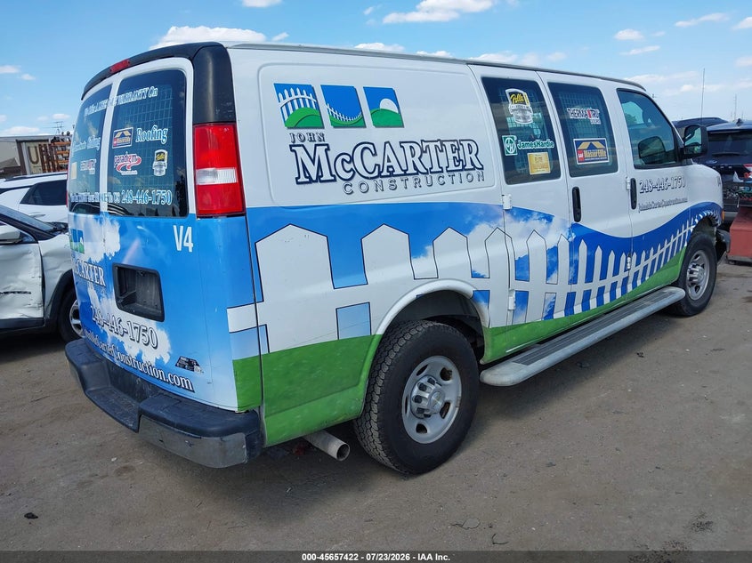 Vin: 1gcwgafp1m1257569, lot: 46155994, chevrolet express cargo rwd 2500 regular wheelbase wt 20214
