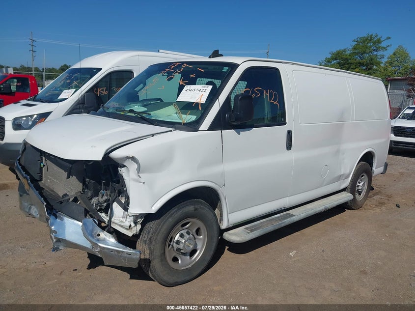 Vin: 1gcwgafp1m1257569, lot: 46155994, chevrolet express cargo rwd 2500 regular wheelbase wt 20212