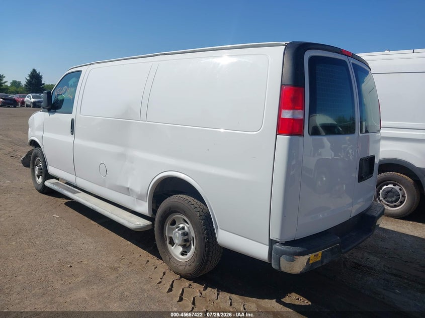 Vin: 1gcwgafp1m1257569, lot: 46155994, chevrolet express cargo rwd 2500 regular wheelbase wt 20213