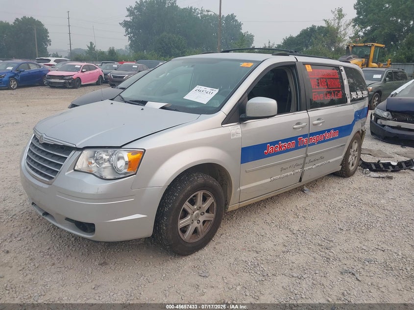 Vin: 2a4rr5d17ar319667, lot: 46156005, chrysler town & country touring 20102