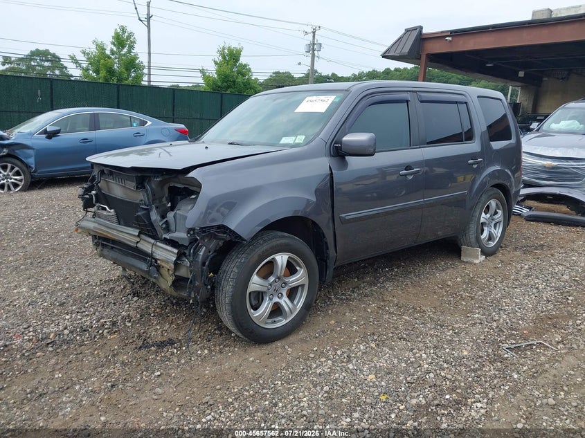 2014 Honda Pilot Ex VIN: 5FNYF4H45EB050594 Lot: 45657562