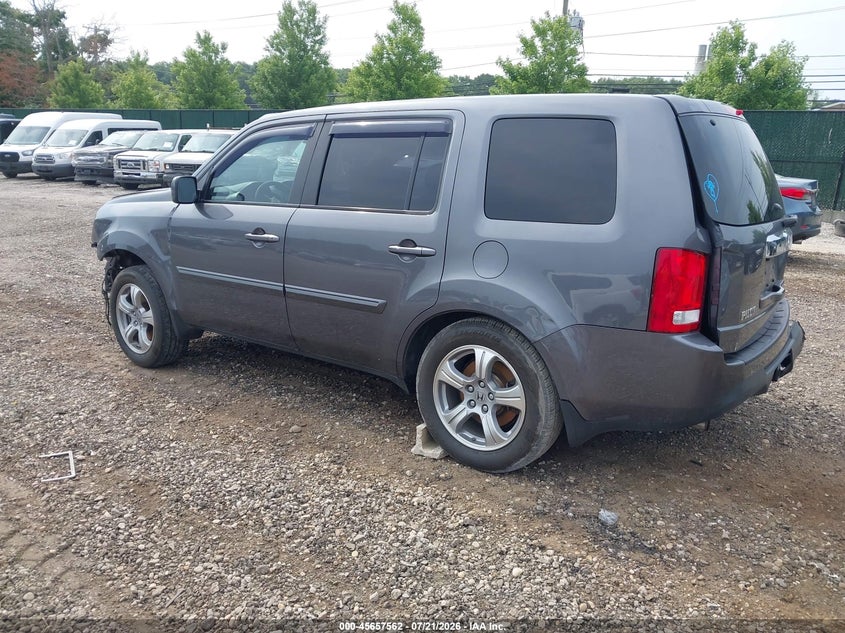 2014 Honda Pilot Ex VIN: 5FNYF4H45EB050594 Lot: 45657562