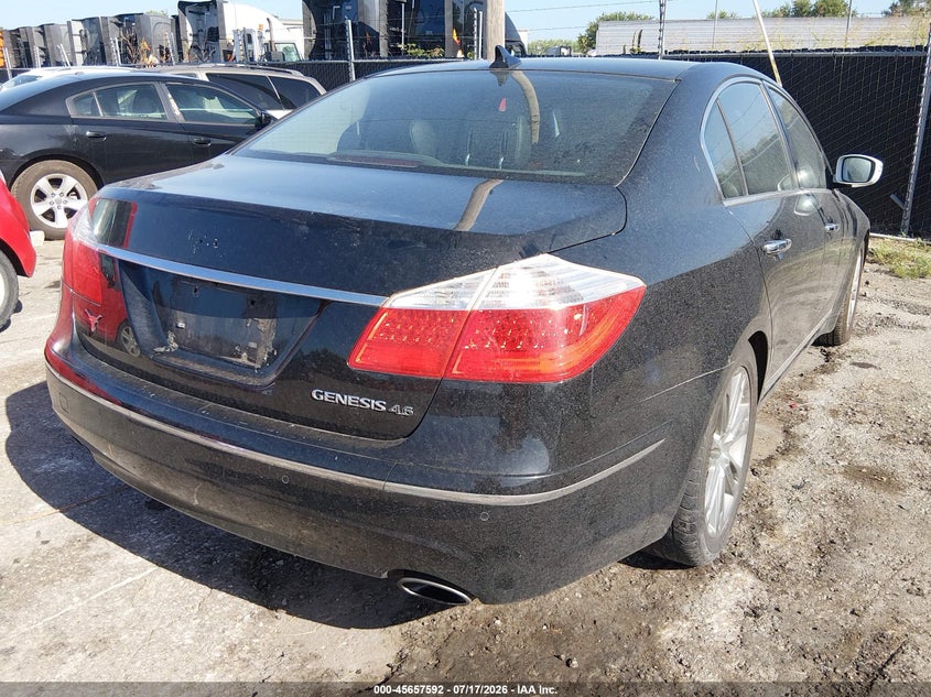 2009 Hyundai Genesis 4.6 VIN: KMHGC46F69U041579 Lot: 45657592