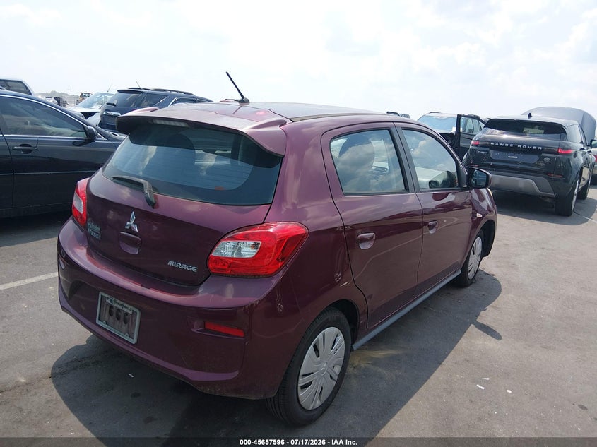 2017 Mitsubishi Mirage Es VIN: ML32A3HJ6HH013758 Lot: 45657596