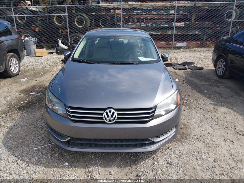 2012 Volkswagen Passat 2.5L Se VIN: 1VWBH7A39CC013638 Lot: 45657610