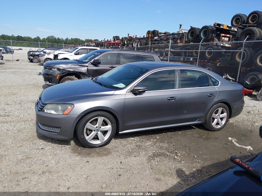 2012 Volkswagen Passat 2.5L Se VIN: 1VWBH7A39CC013638 Lot: 45657610