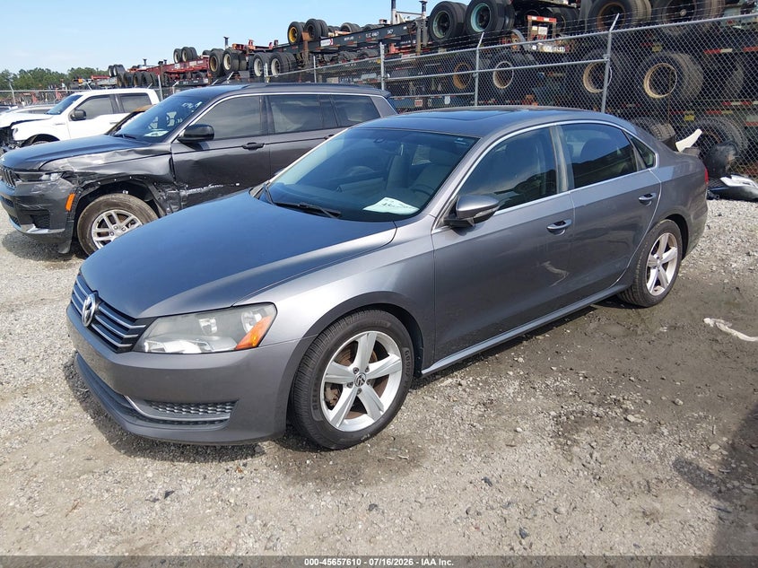 2012 Volkswagen Passat 2.5L Se VIN: 1VWBH7A39CC013638 Lot: 45657610