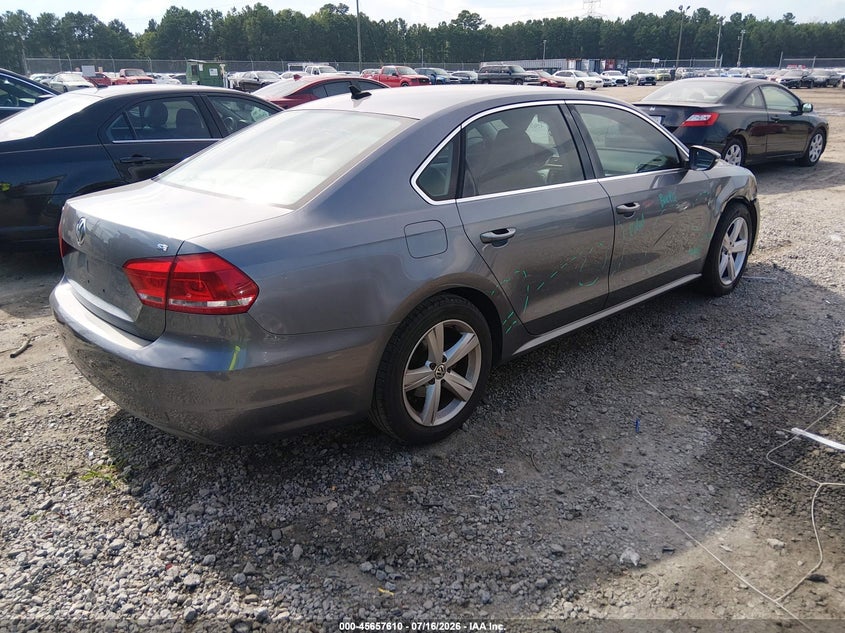 2012 Volkswagen Passat 2.5L Se VIN: 1VWBH7A39CC013638 Lot: 45657610