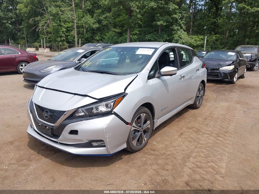 Vin: 1n4bz1cp8kc319554, lot: 46156207, nissan leaf sl plus 20192