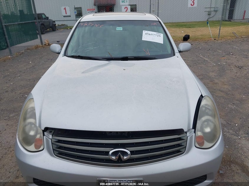 2006 Infiniti G35X VIN: JNKCV51F36M601191 Lot: 45657725