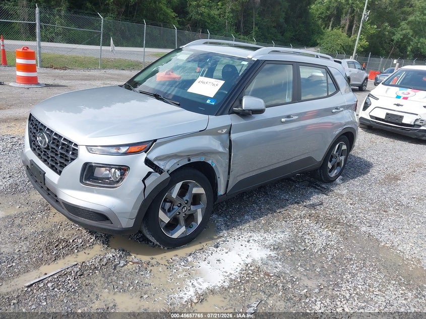 Vin: kmhrc8a38nu169278, lot: 46156337, hyundai venue sel 20222