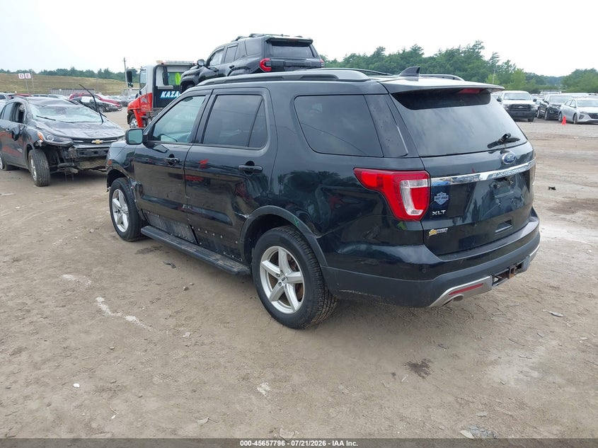Vin: 1fm5k8d87hgd73520, lot: 46156368, ford explorer xlt 20173