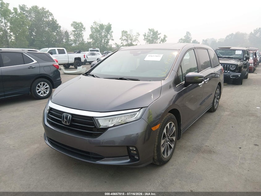 Vin: 5fnrl6h70mb040461, lot: 46156387, honda odyssey ex-l 20212