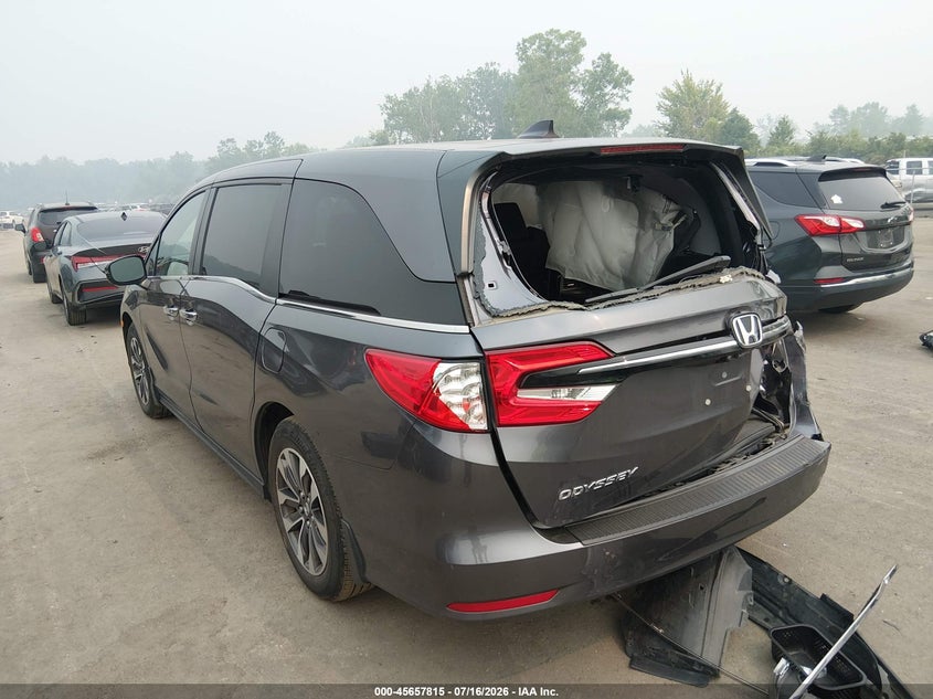 Vin: 5fnrl6h70mb040461, lot: 46156387, honda odyssey ex-l 20213