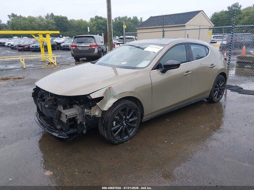 Vin: jm1bpbyy5r1705202, lot: 46156402, mazda mazda3 2.5 carbon turbo 20242