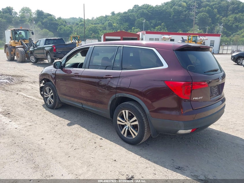 Vin: 5fnyf6h80gb012675, lot: 46156494, honda pilot ex-l 20163