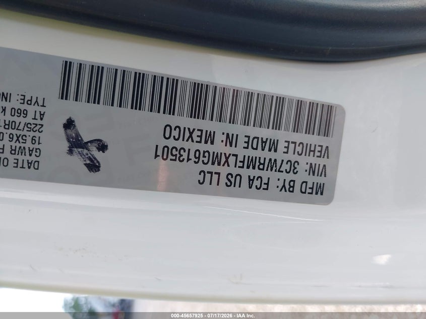 2021 Ram 5500 Chassis Tradesman/Slt/Laramie/Limited VIN: 3C7WRMFLXMG613501 Lot: 45657925