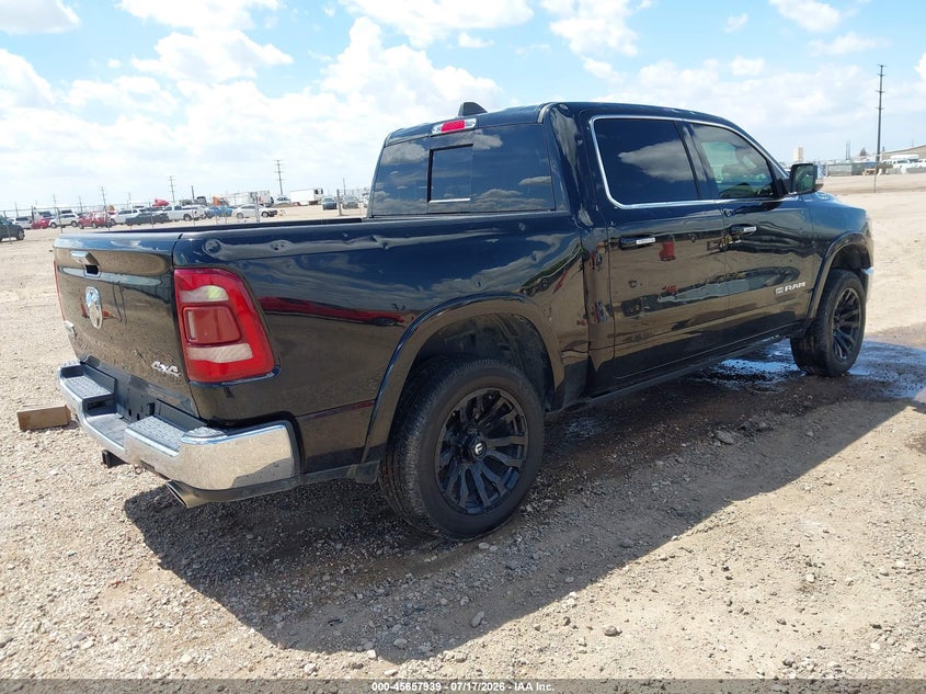 Vin: 1c6srfkt3ln415529, lot: 46156511, ram 1500 laramie longhorn  4x4 5'7 box 20204