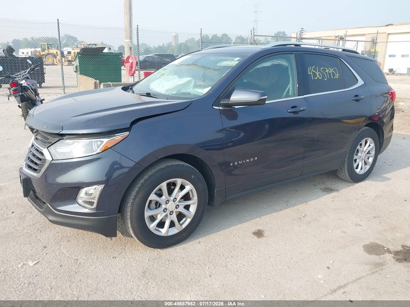 2019 Chevrolet Equinox, Удар спереду, IAAI, VIN 3GNAXKEV2KL273521 — фото 2