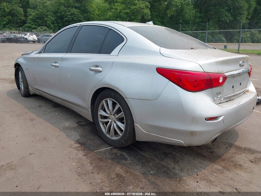 Vin: jn1bv7ar3em688028, lot: 46156602, infiniti q50 premium 20143