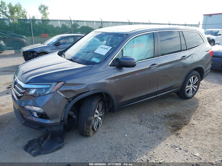 Vin: 5fnyf6h56gb032483, lot: 46156652, honda pilot ex-l 20162