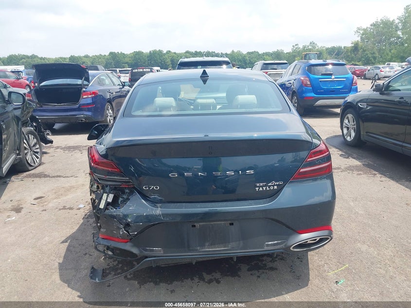 2022 Genesis G70 3.3T Awd VIN: KMTG54TE1NU082532 Lot: 45658097